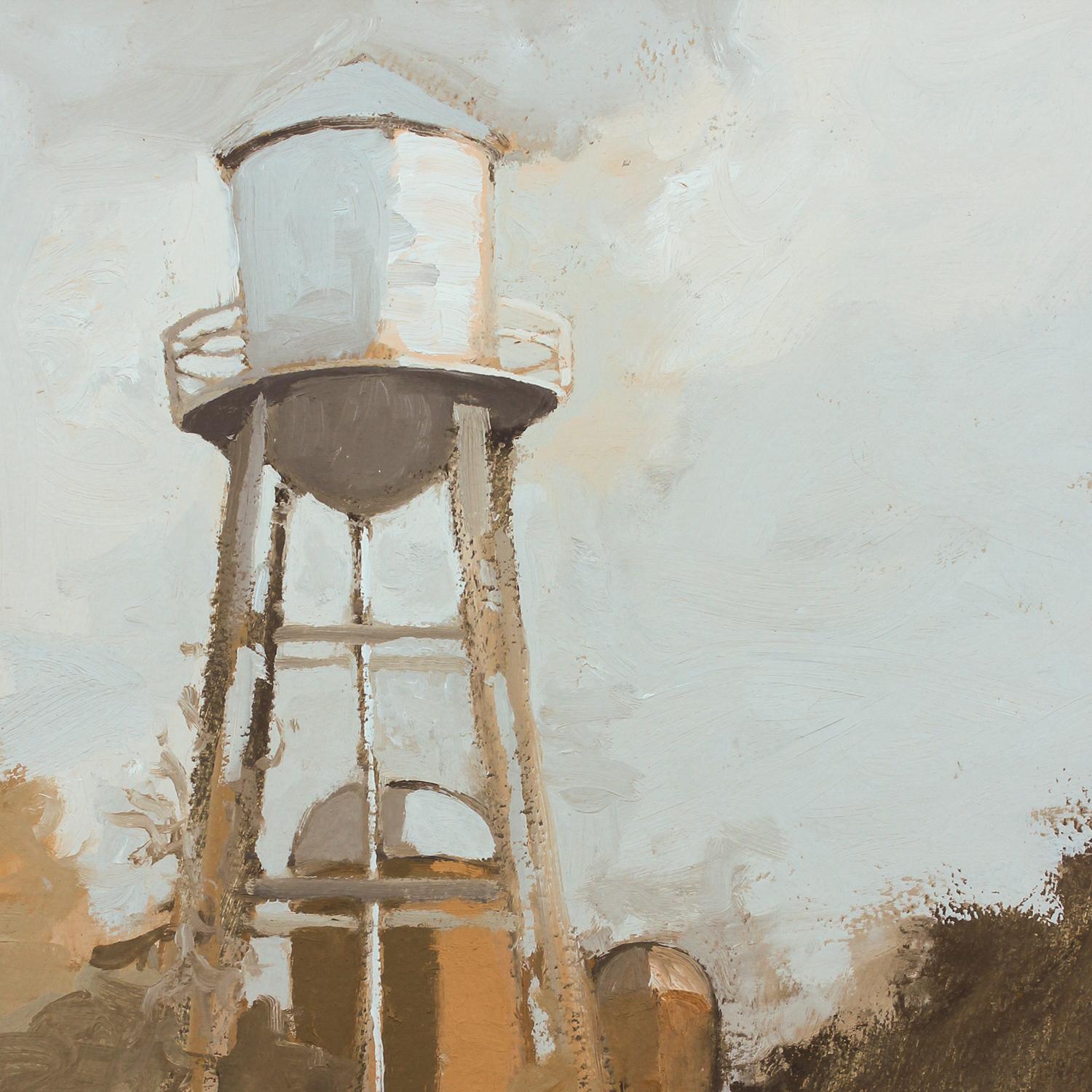 'Inglewood 6-8-2020' - paisaje plein air - pintura arquitectónica - Painting de Kathryn Keller