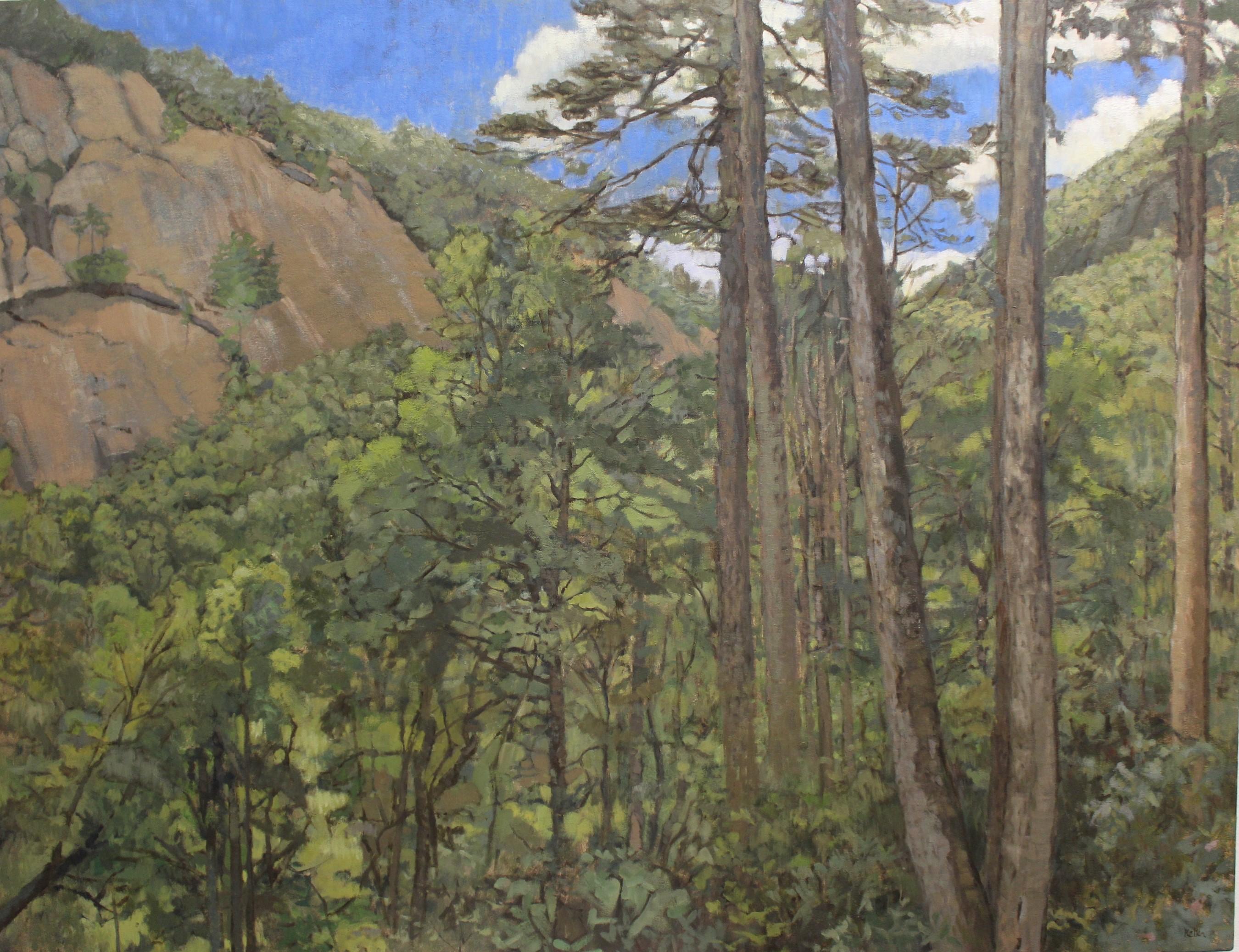 Landscape Painting di Kathryn Keller - Un'estate in montagna