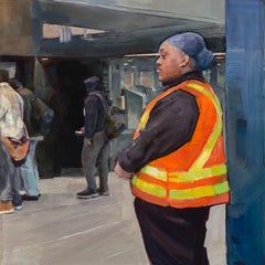 Worker in Orange Vest