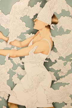 „Blind Faith“ Figurative, politische Kommentar, Stein- und Platinlithografie