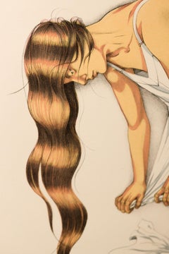 "The Rape of Equality", Figurative, Political Commentary, Stone Lithography