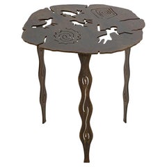 Kathy Beechom Laser Cut Steel Tripod Table