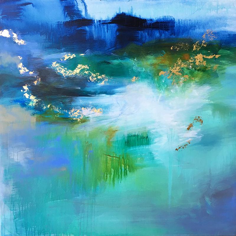 Kathy Buist Abstract Painting - Morning Meditation II