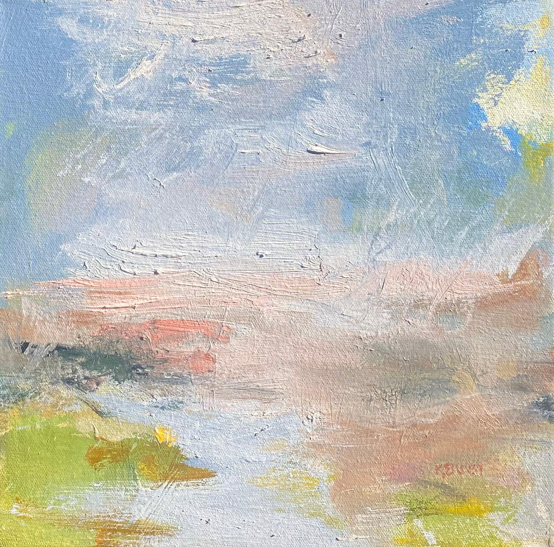 Landscape Painting de Kathy Buist - "Niebla en movimiento"