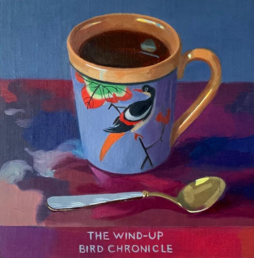 Kathy Coe Still-Life Painting - Wind-up Bird Chronicles