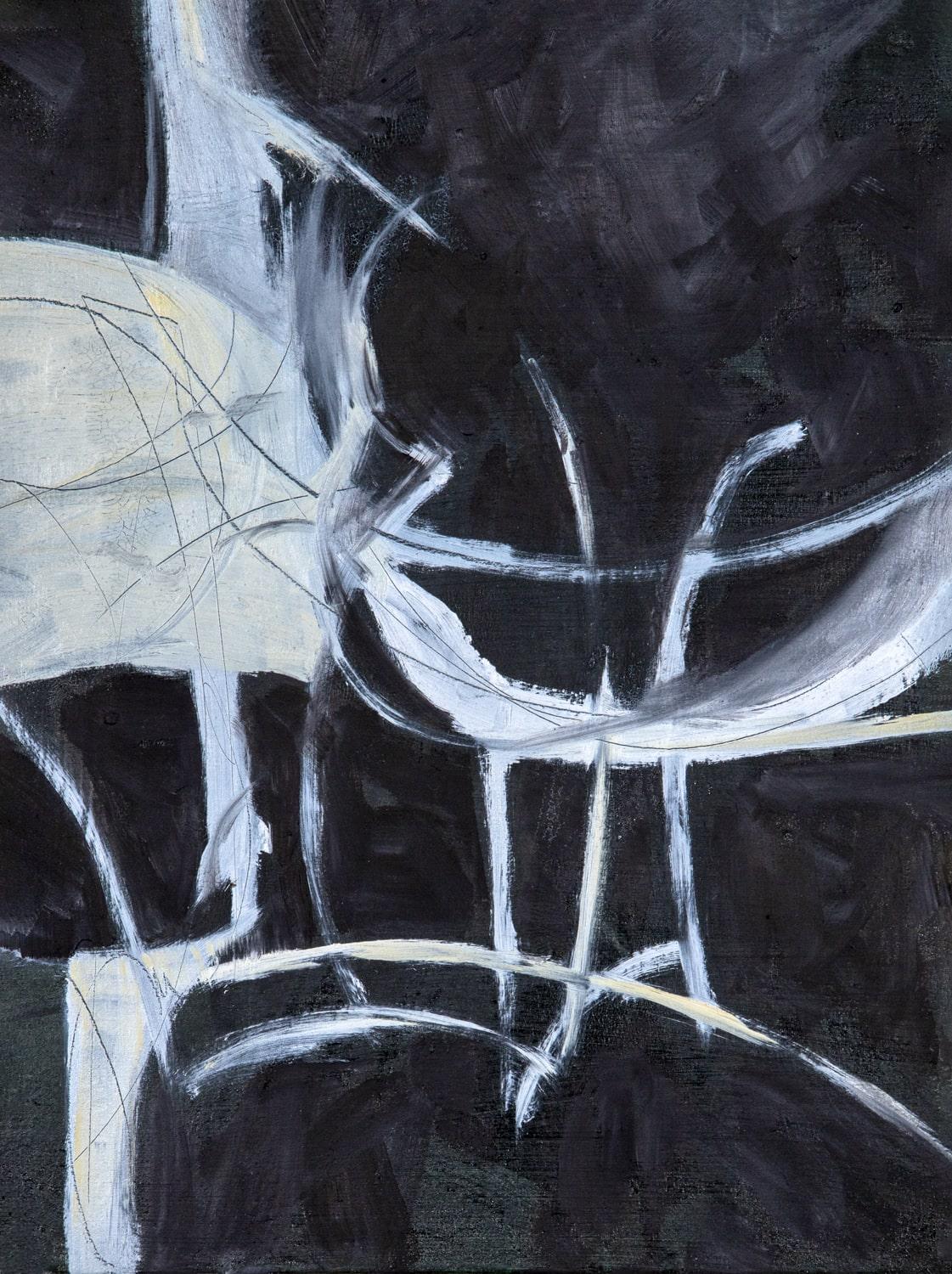 Kathy Elliott Abstract Painting - Between the Lines (Framed)