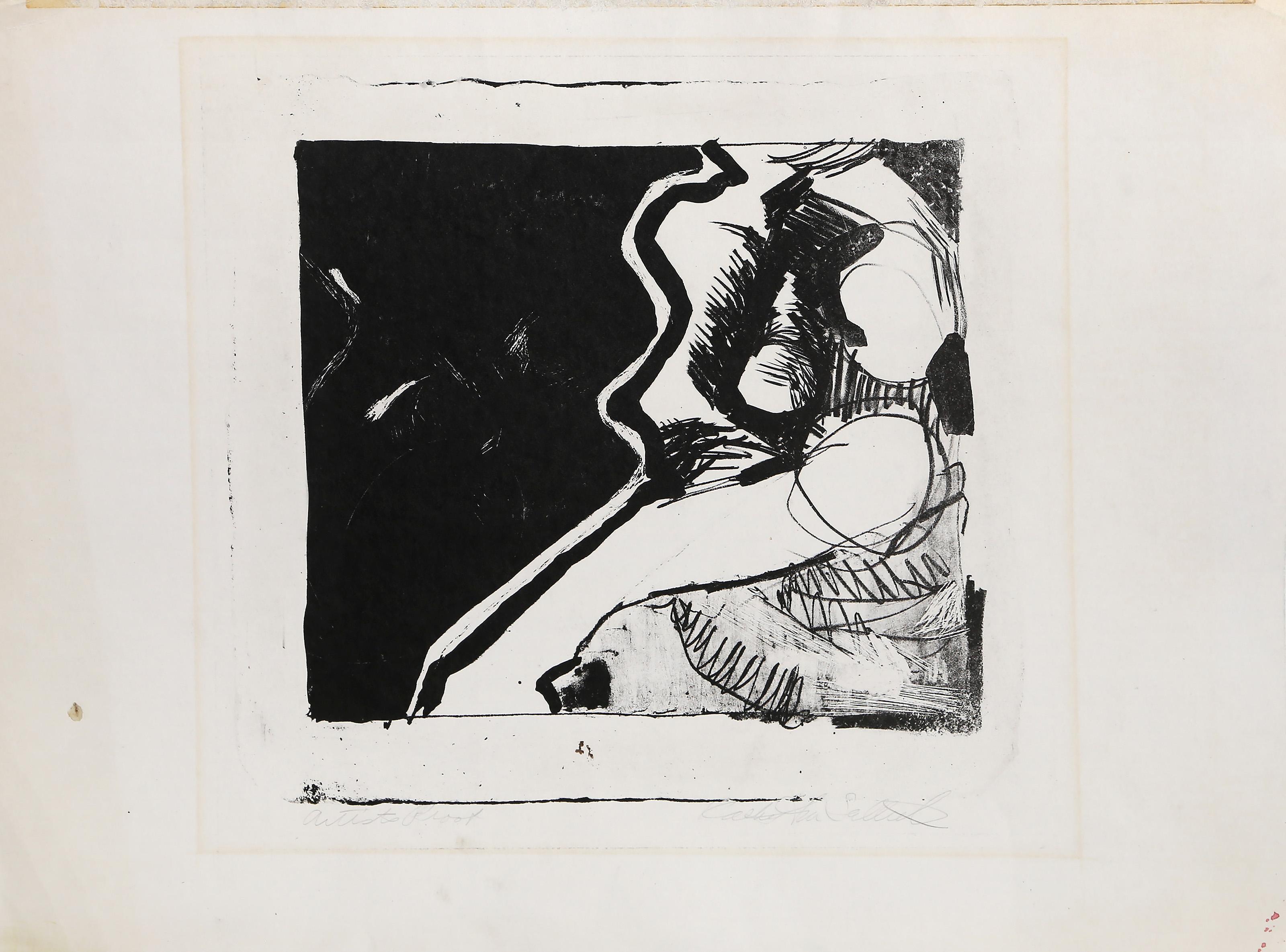 Abstracted Limbs, Abstract Lithograph by Kathy La Sallut For Sale 3