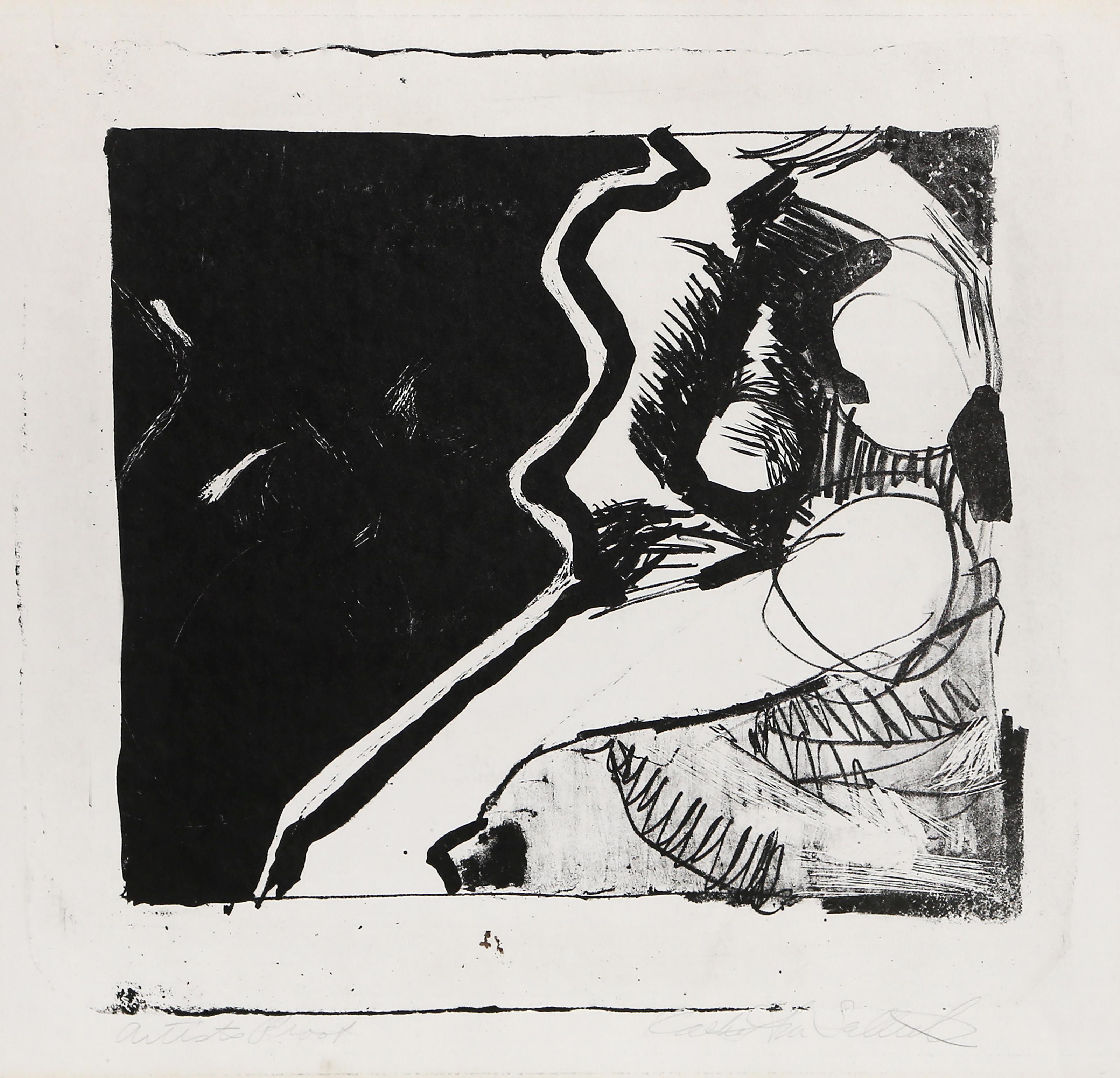Arti astratti, litografia astratta di Kathy La Sallut