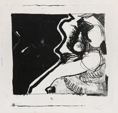 Abstrakte Limbs, abstrakte Lithographie von Kathy La Sallut