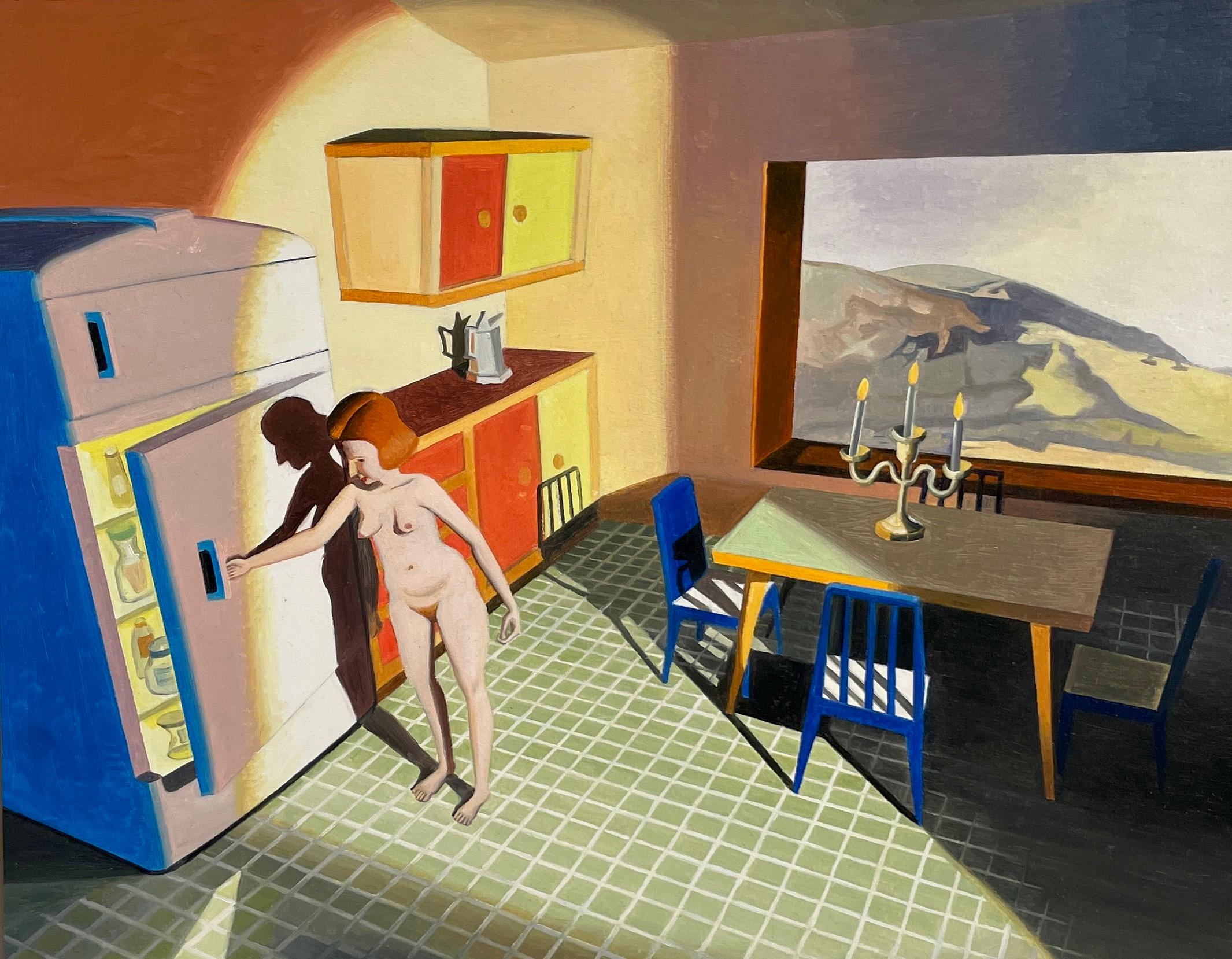 Kathy Osborn Interior Painting - Nude in Kitchen