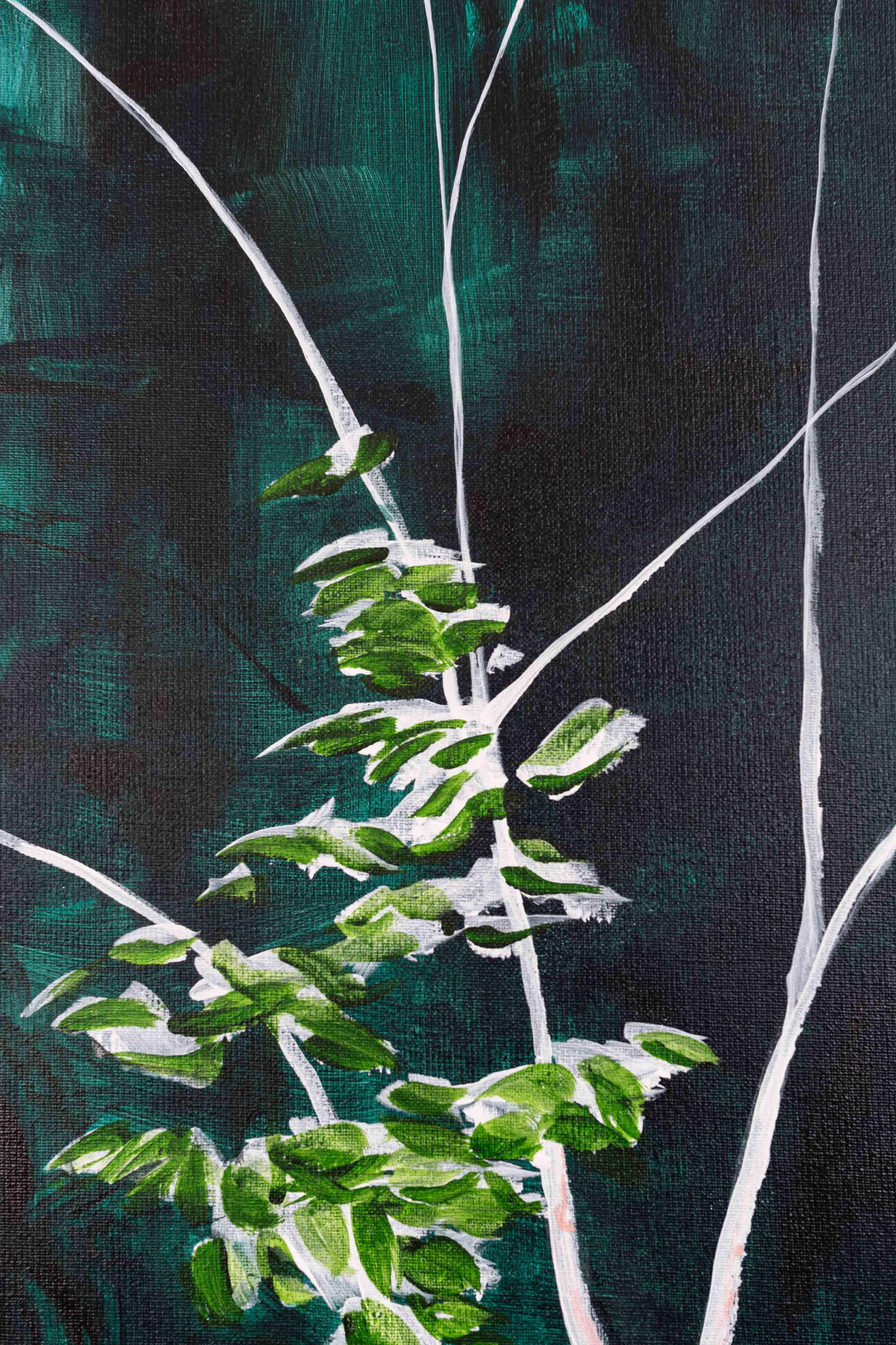 Acrylfarbe auf Leinwand. 