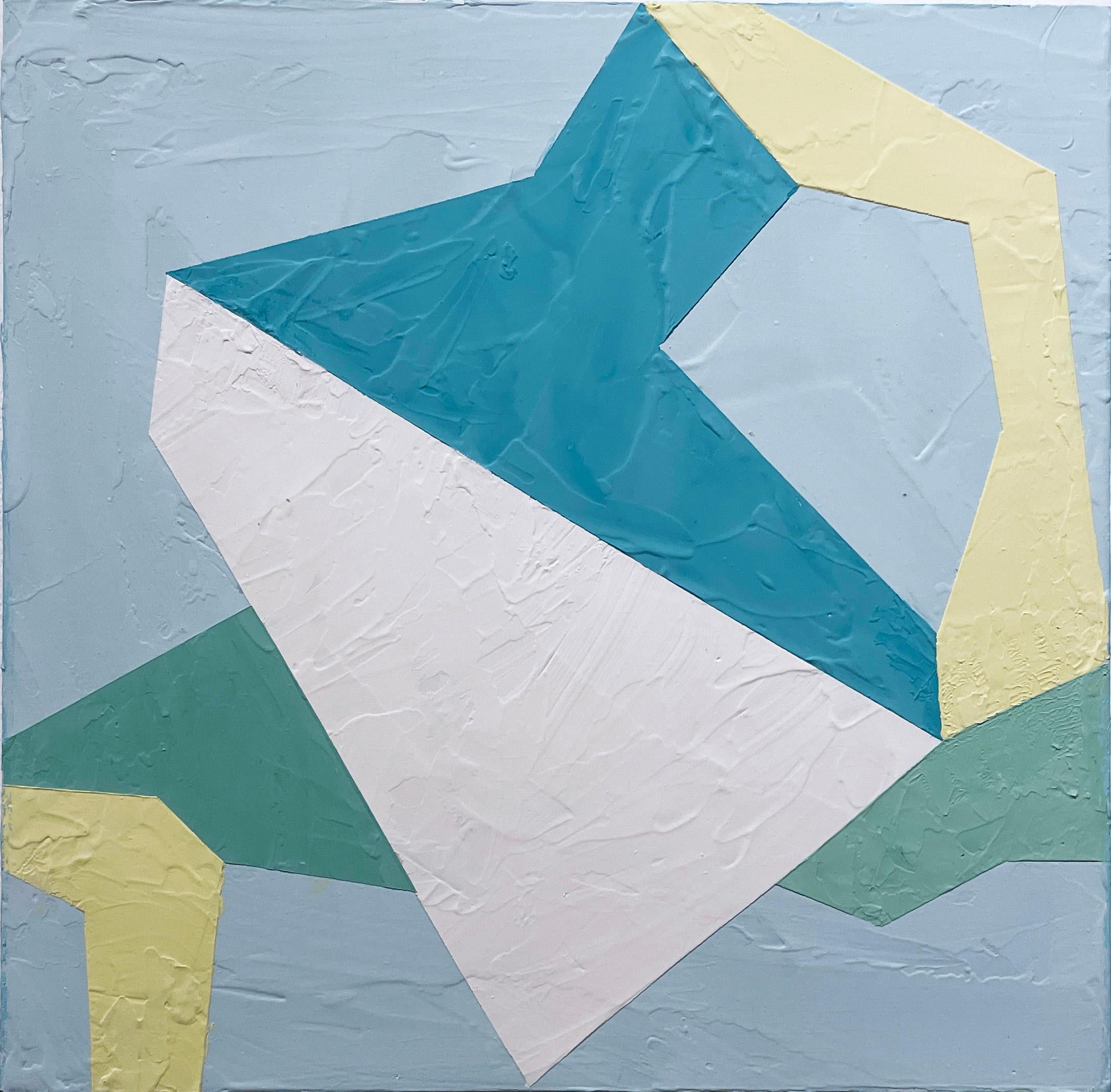 Connections IV - Abstract Geometric Painting by Kati Vilim
