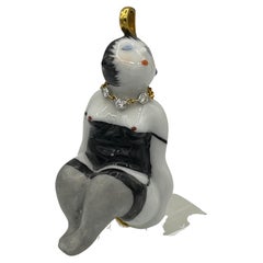 "Kati Zorn" Porzellan Pendant 18 K Gold Diamond