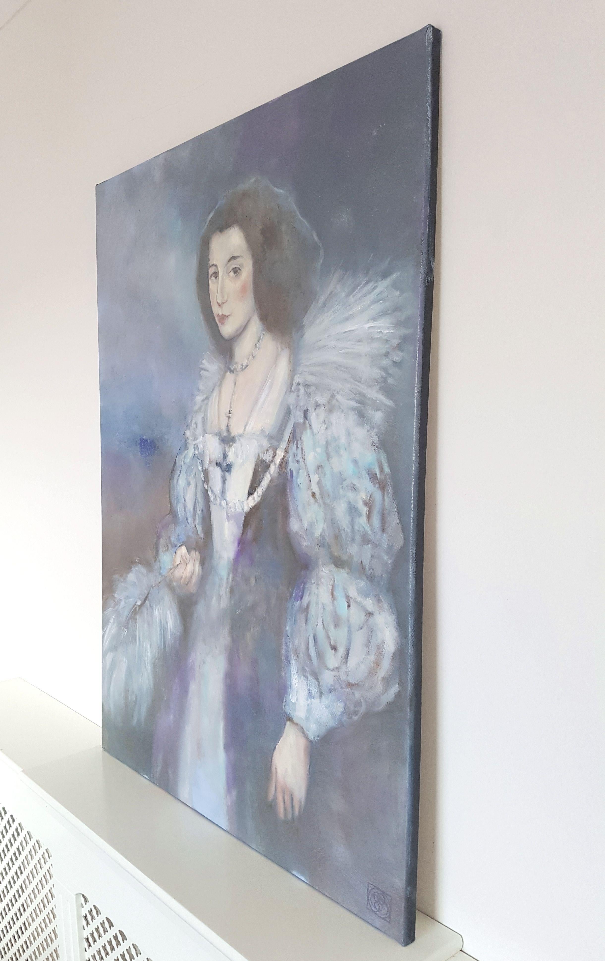 Marie-Louise (after Van Dyck), (2017)  oil on canvas  100 x 70 cm  Varnished  Can be hung without frame  The artwork is signed on the front, labelled on the back and includes a Certificate of Authenticity.  The painting is packed in bubble wrap and