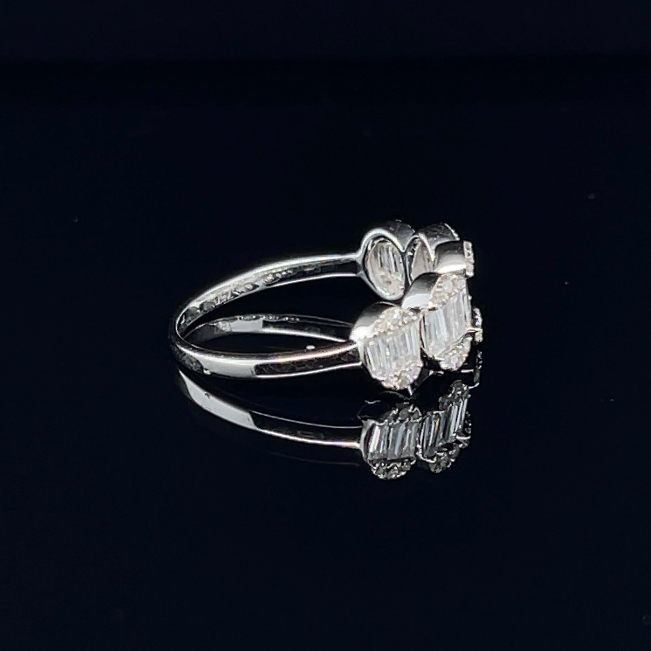 'Katie' 18CT White Gold Diamond Ring In New Condition For Sale In Sydney, NSW