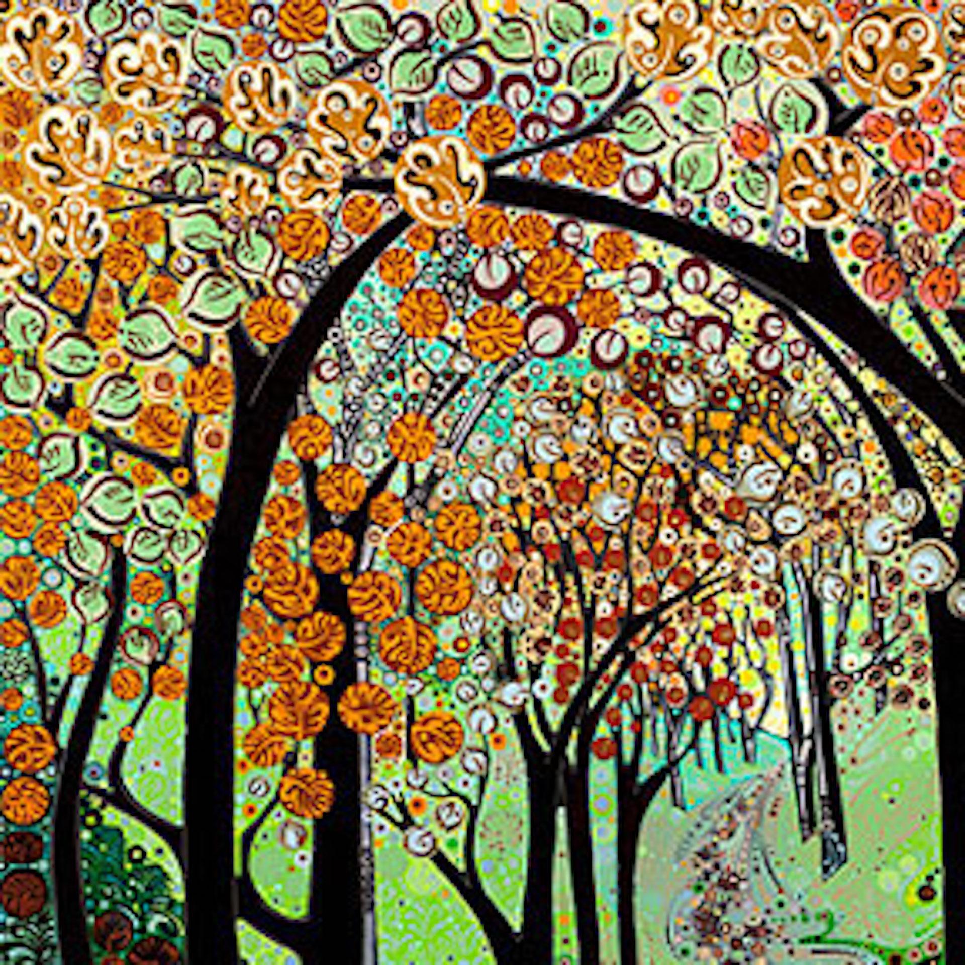 Katie Allen
Autumn Tree Tunnel
Limited edition giclee print
Edition of 50
Size – Dependent on Order – Please See Below

This work is available in new sizes 40×40 cm- £290
60 x 60 cm —£320
80 x 80 cm- £350
100×100 cm -£380

Sold Unframed
Please Note