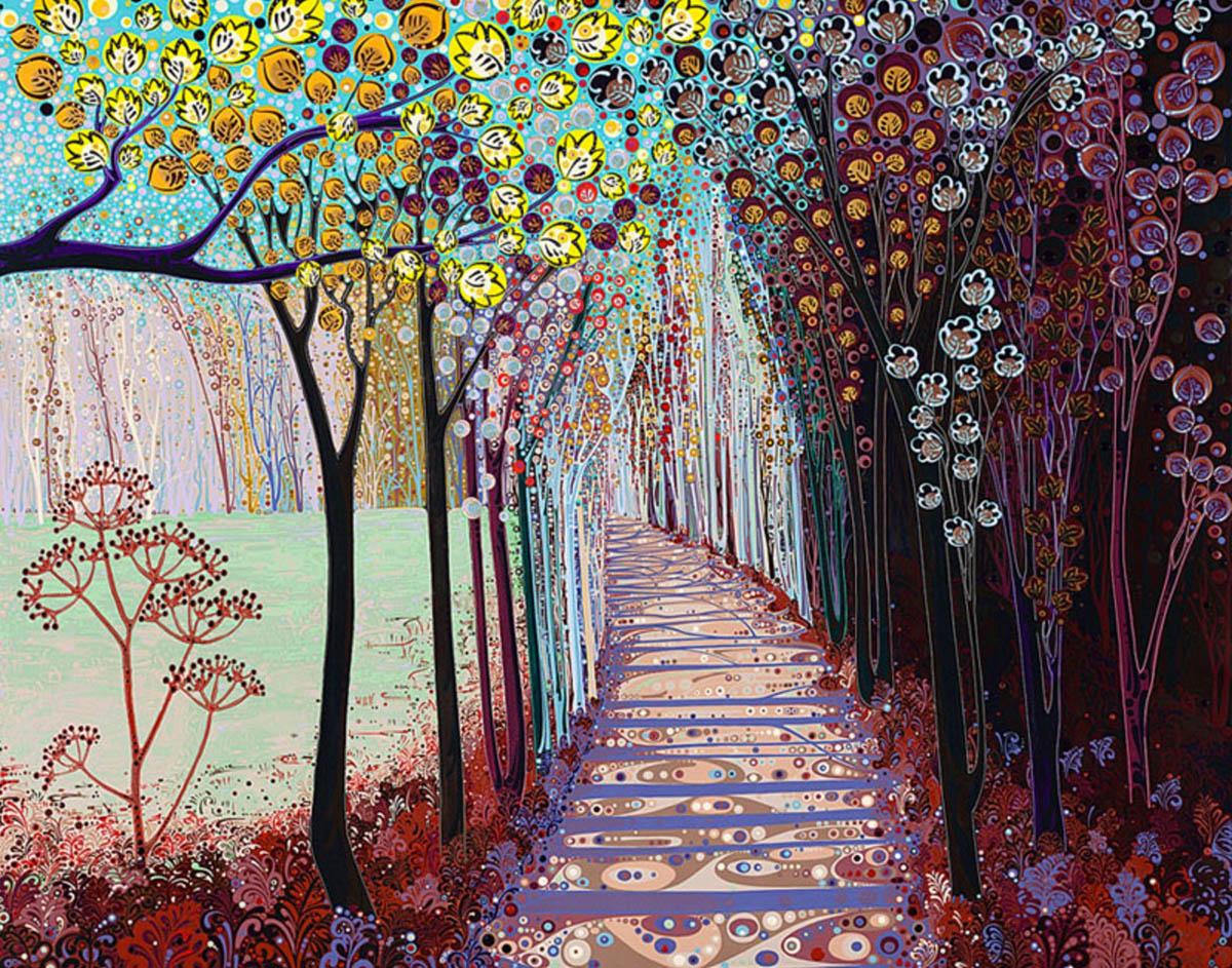 Landscape Print de Katie Allen - Somewhere Inbetween BY KATIE ALLEN, Arte abstracto de paisajes en venta en línea