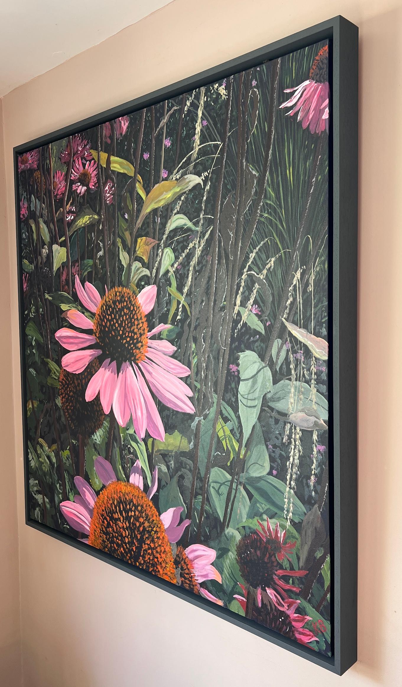 Echinacea (Schwarz), Landscape Painting, von Katie Brent