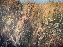 Goldene Wiese - Landschaft, Blumen, Natur, Landleben