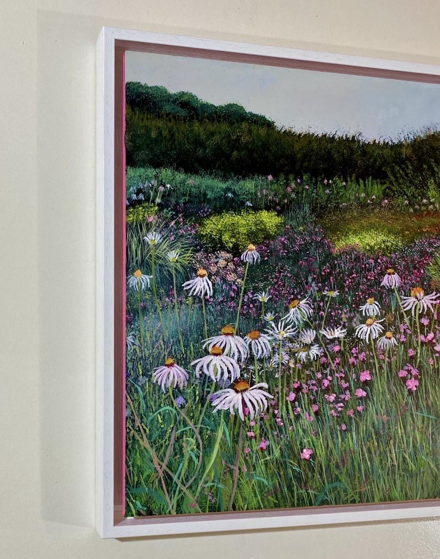 Rosa d'estate - Paesaggio, fiori, nature, campagna - Painting di Katie Brent