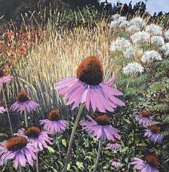 Verano - Paisaje contemporáneo, campos, flores, naturaleza, campo