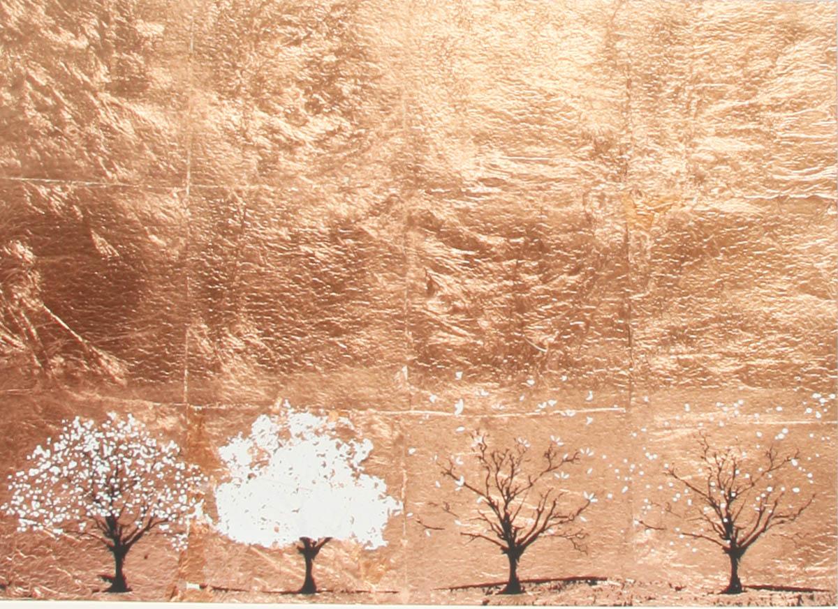 Copper Seasons, Katie Edwards Limited Edition Silkscreen Print, Contemporary Art