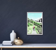 Katie Edwards, Exploring The Alpines,  Limited Edition Print, Cycling Art