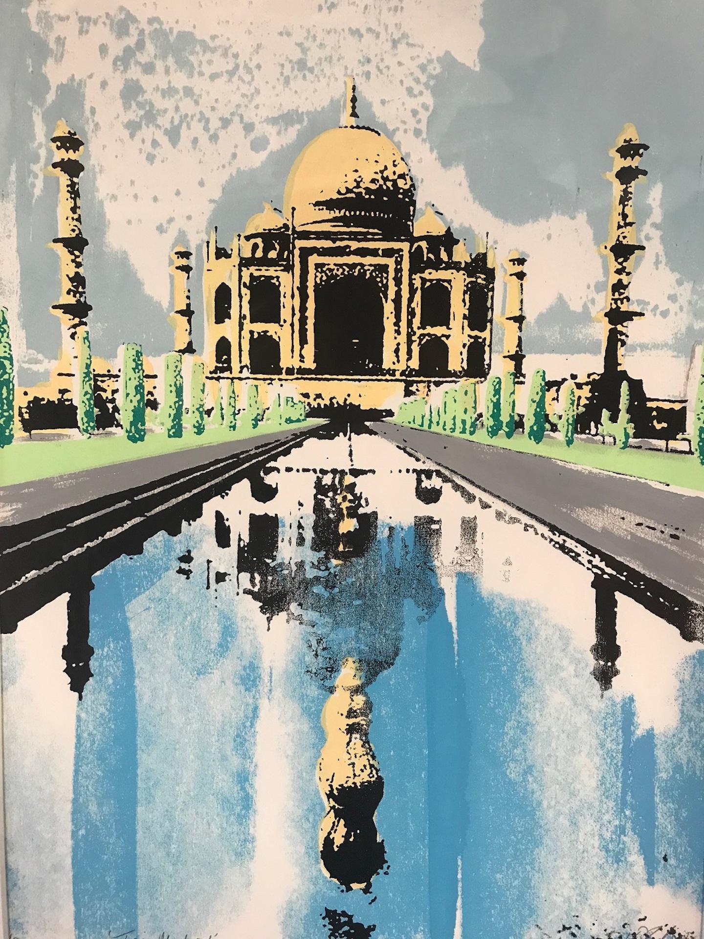 Katie Edwards, Taj Mahal, Contemporary Limited Edition Indian Architectural Art
