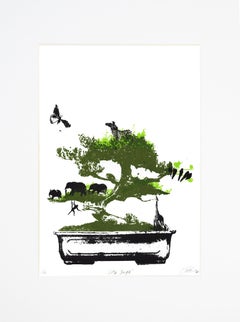 Little Jungle, Katie Edwards, Limited Edition Print, Surrealist Landscape Art