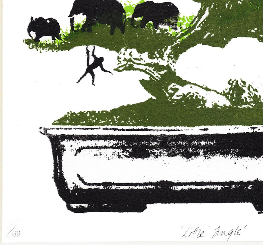 Little Jungle, Katie Edwards, Limited Edition Print, Surrealist Landscape Art For Sale 2