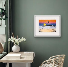 Kitesurf al tramonto, Arte degli sport acquatici, Arte costiera, Arte del tramonto, Arte del Kitesurf