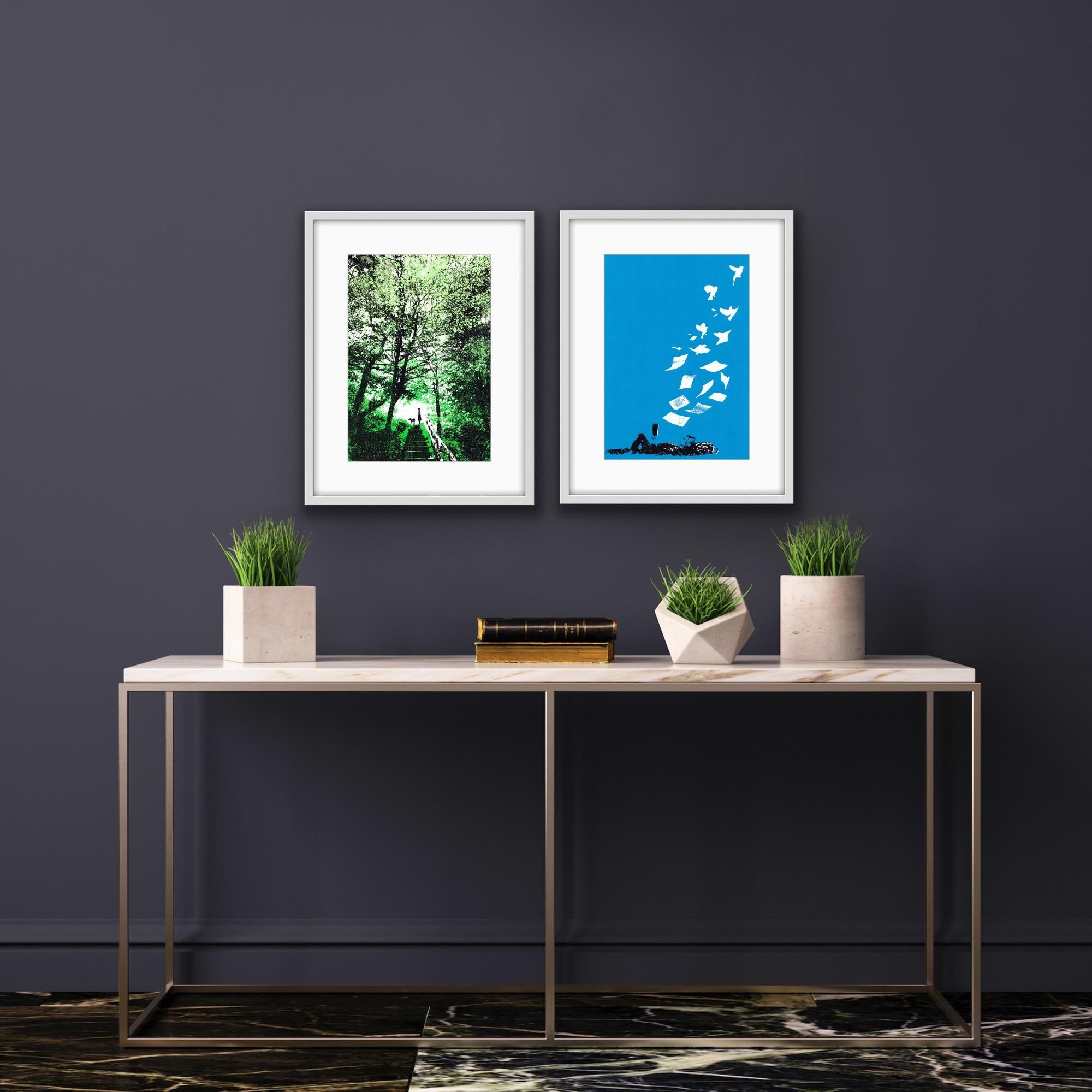 Woodland Walks and Flying Low Diptych - Print by Katie Edwards