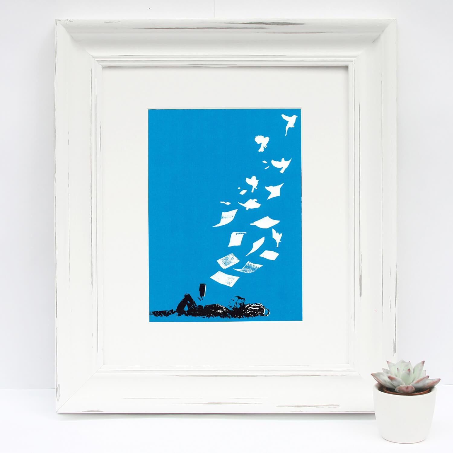 Woodland Walks and Flying Low Diptych - Contemporary Print by Katie Edwards