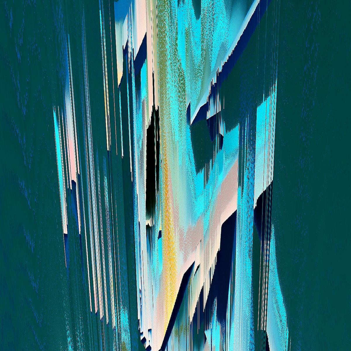 Katie Hallam Abstract Print - Retro Wave