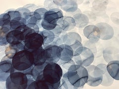 Cloudburst in Navy to White Ombre