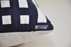 Katie Larmour Vintage Liberty of London Scarf Backed in Irish Linen Cushion