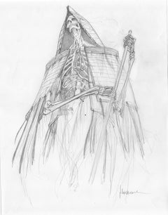 Dusk (croquis) (2024) de Peter Mohrbacher, dessin original en graphite