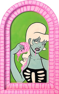 "Zombie" (2024) By Katie Mansfield, Original Acrylic Painting