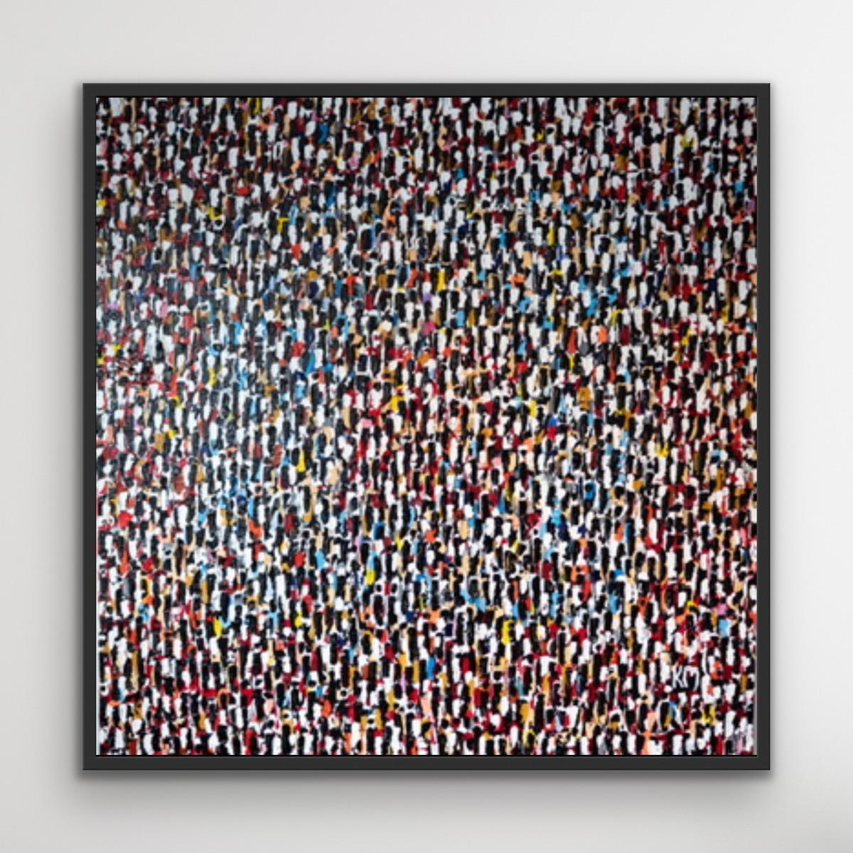 Revolte explodiert in Rot und fängt die rohe Energie und Leidenschaft eines Protests ein. Kühne, dynamische Striche vermitteln Bewegung, Dringlichkeit und die Kraft kollektiver Emotionen.

Zusätzliche Informationen:

Acryl auf Leinwand
2 H x 2 B x