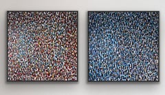 Ripple & Revolt, diptych, original painting, contemporary, landscape