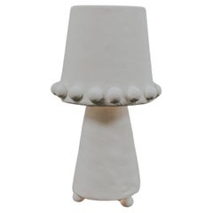 Katie Table Lamp in Gypsum & Fiberglass by Brent Warr Studios