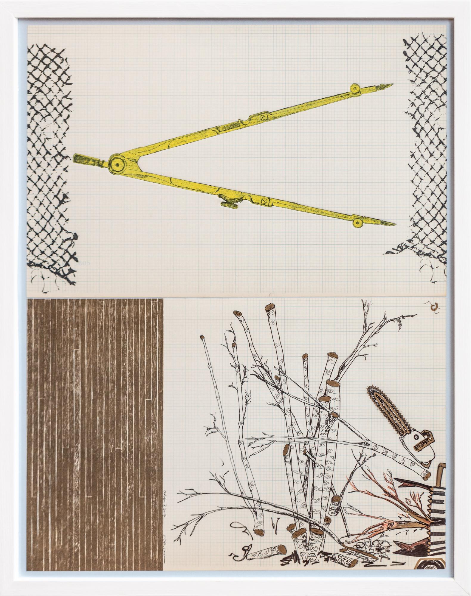 Díptico: Árbol y brújula - Print de Katie VanVliet
