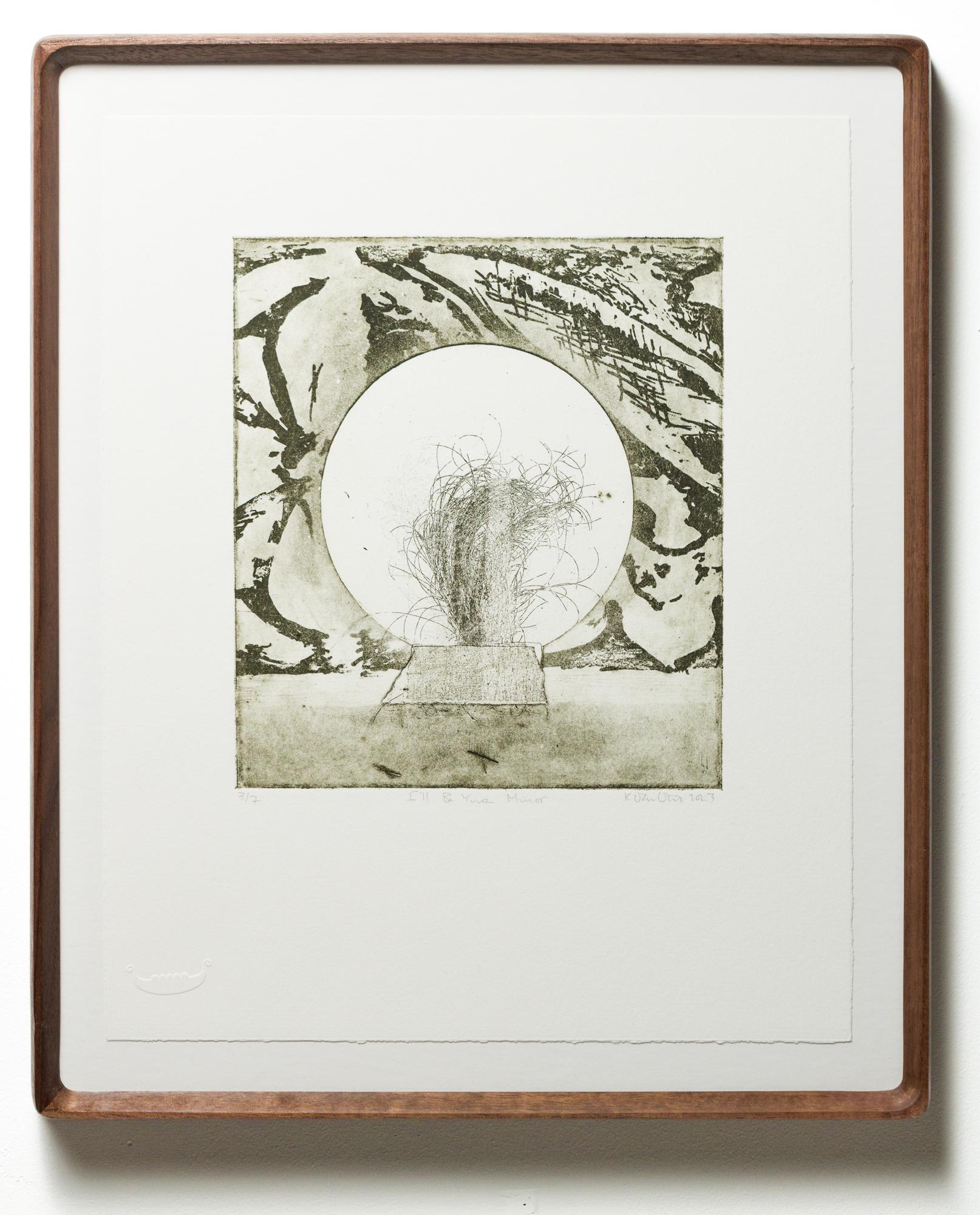 "I'll Be Your Mirror", Intaglio Print, Still Life Print