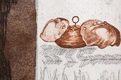 "La Mer VE 3/8" Intaglio, hand colored, seashell motif