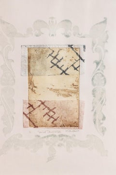 Spacial Studies VIII, Contemporary Intaglio Print on Paper, Framed