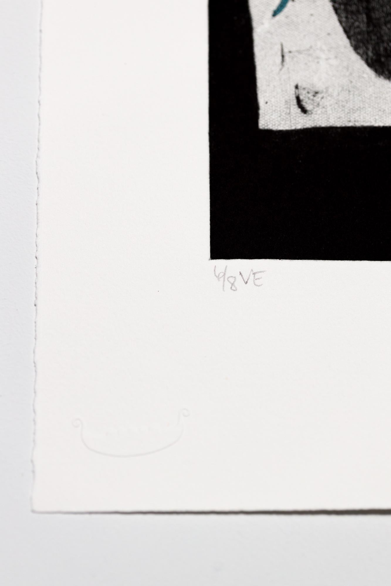 „The Secret Life of Plants VE 6/8“ Intaglio, handkoloriert, Haus, Blätter im Angebot 4