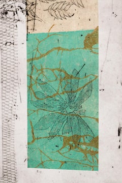 "This Must Be the Place VE 2/7" Intaglio, hand colored, texture