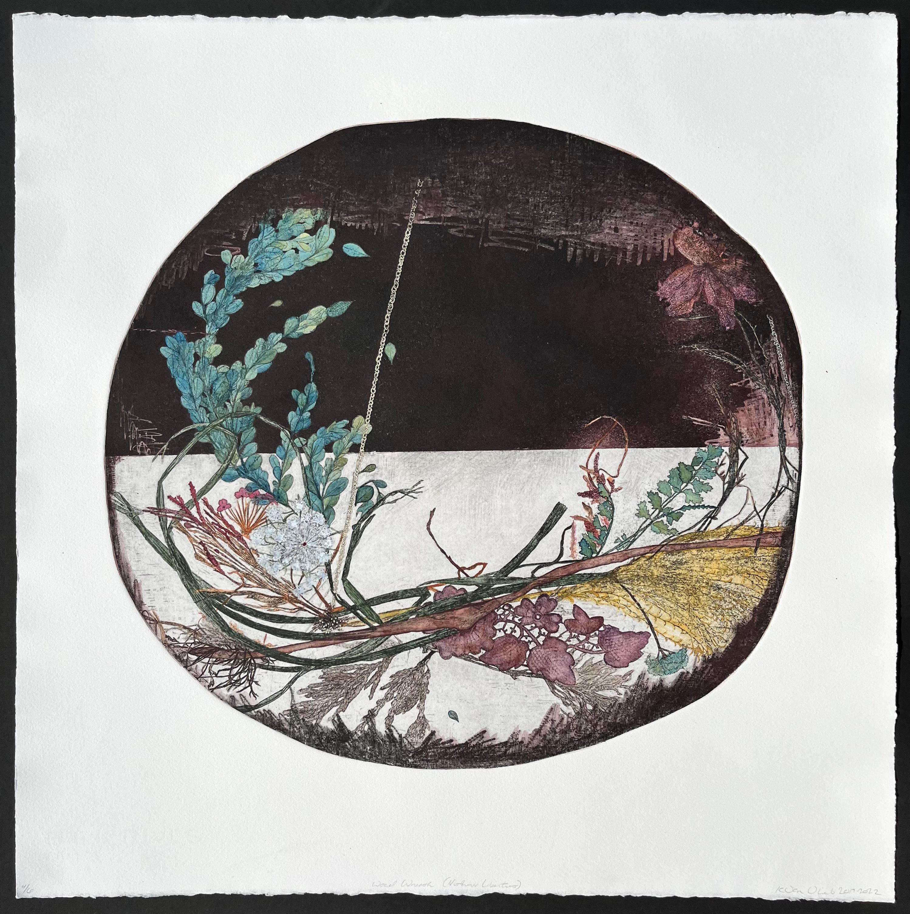 Katie VanVliet Still-Life Print – Weed Wreath (Edition 4/6)