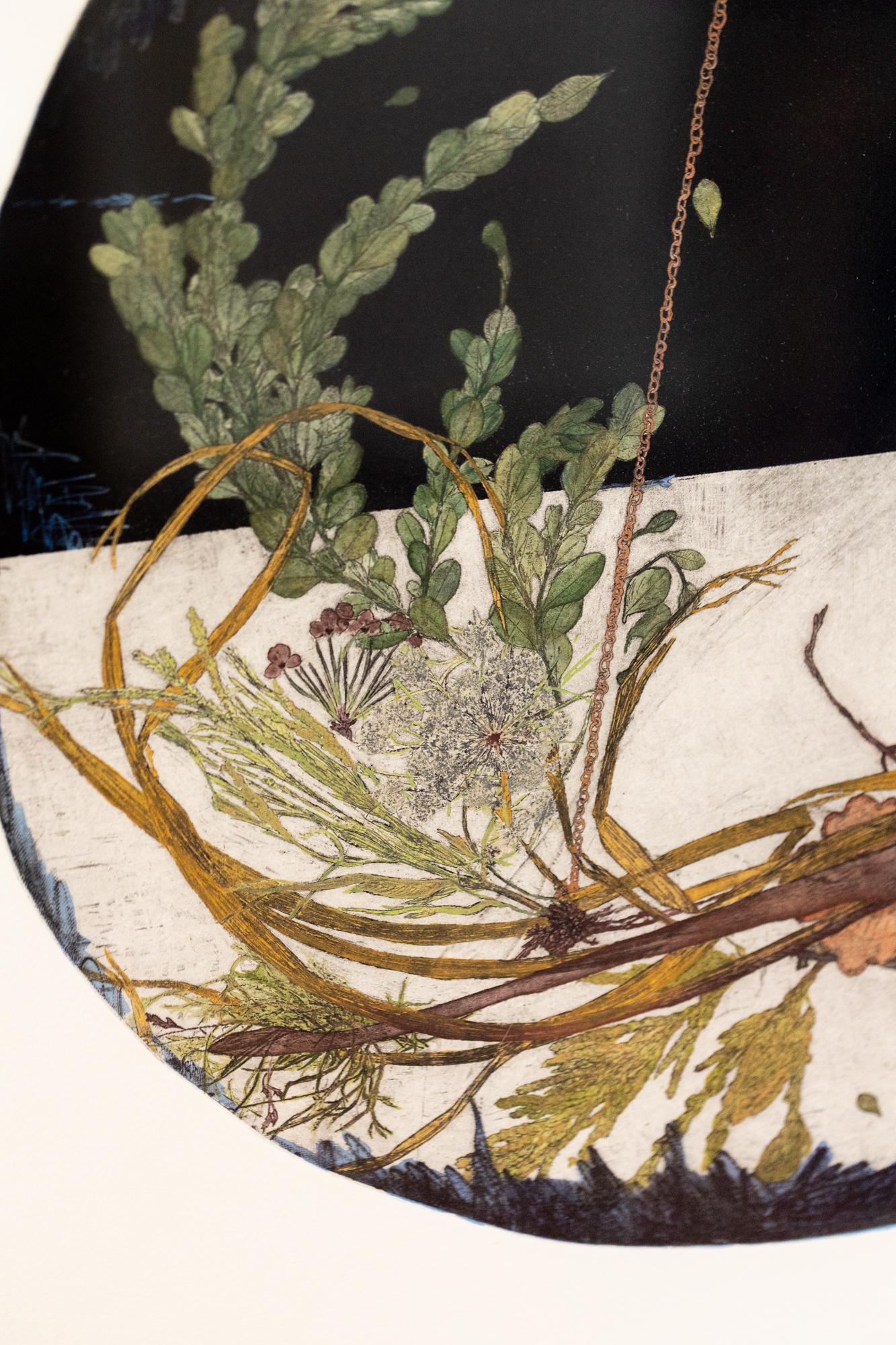 Weed Wreath (Framed) - Print by Katie VanVliet