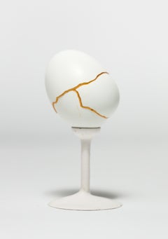 "Chimaera: Green #11", Reconstructed egg sculpture